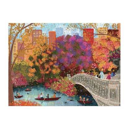 Autumn on Bow Bridge 1000 Piece Jigsaw Puzzle Galison