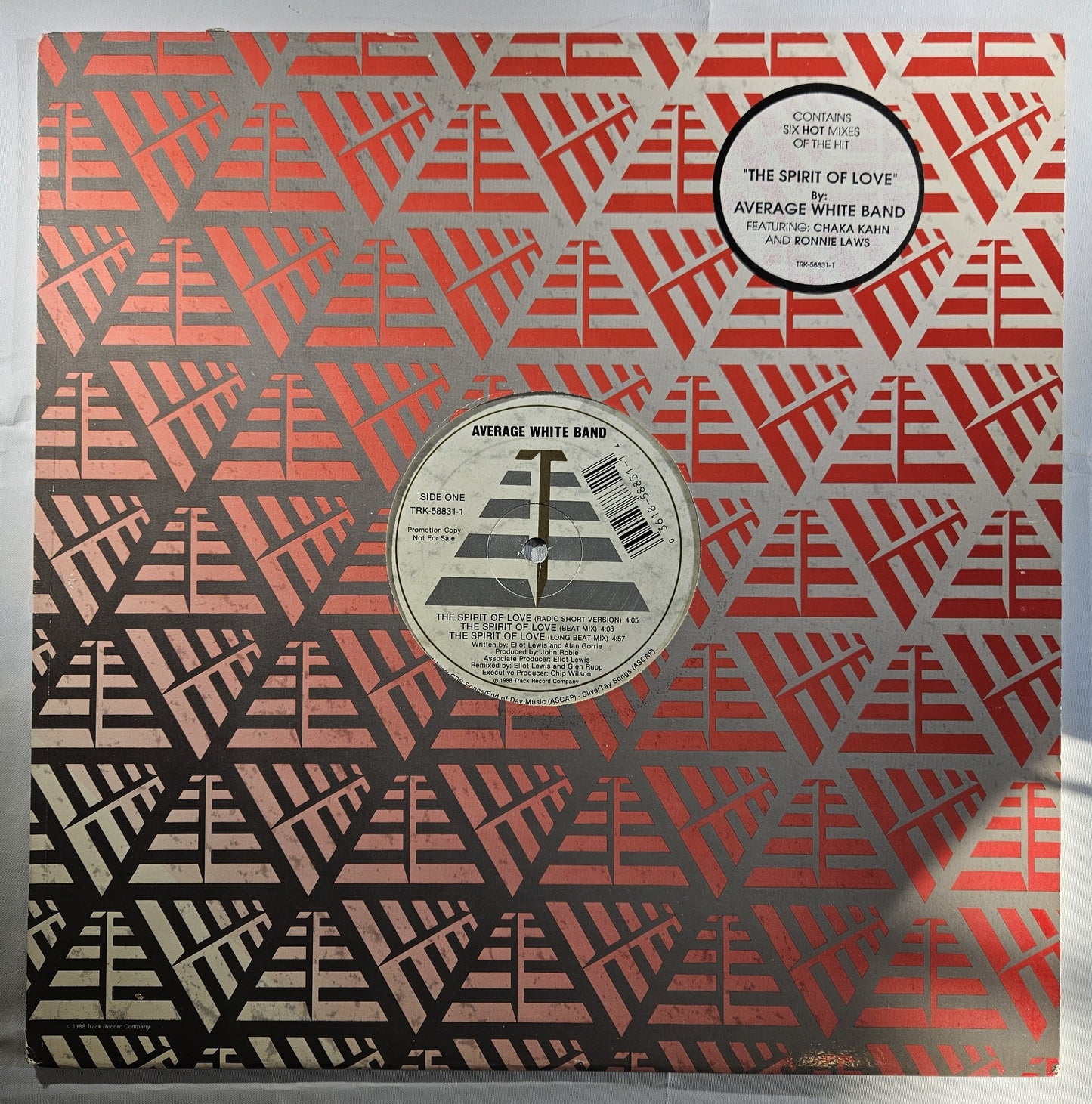 Average White Band Featuring Chaka Khan and Ronnie Laws - The Spirit of Love [1988 Promo] [Used Vinyl Record Single]