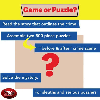 B is for Birthday Set of 2 500 Piece Mystery Jigsaw Puzzles TDC