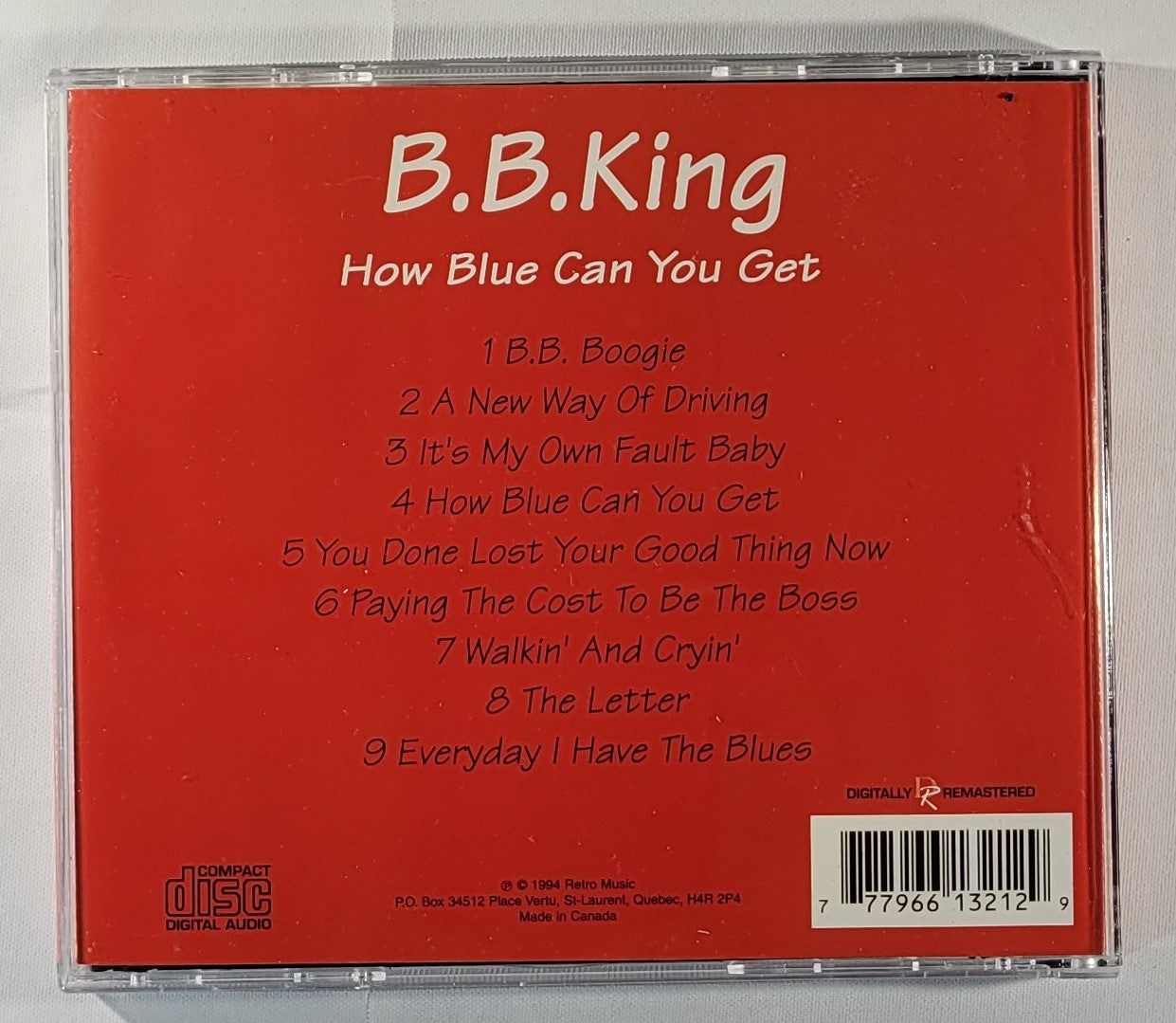 B.B. King - How Blue Can You Get [1994 Compilation] [Used CD]