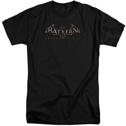 Batman Arkham Knight Logo Mens Tall T Shirt Black Officially Licensed