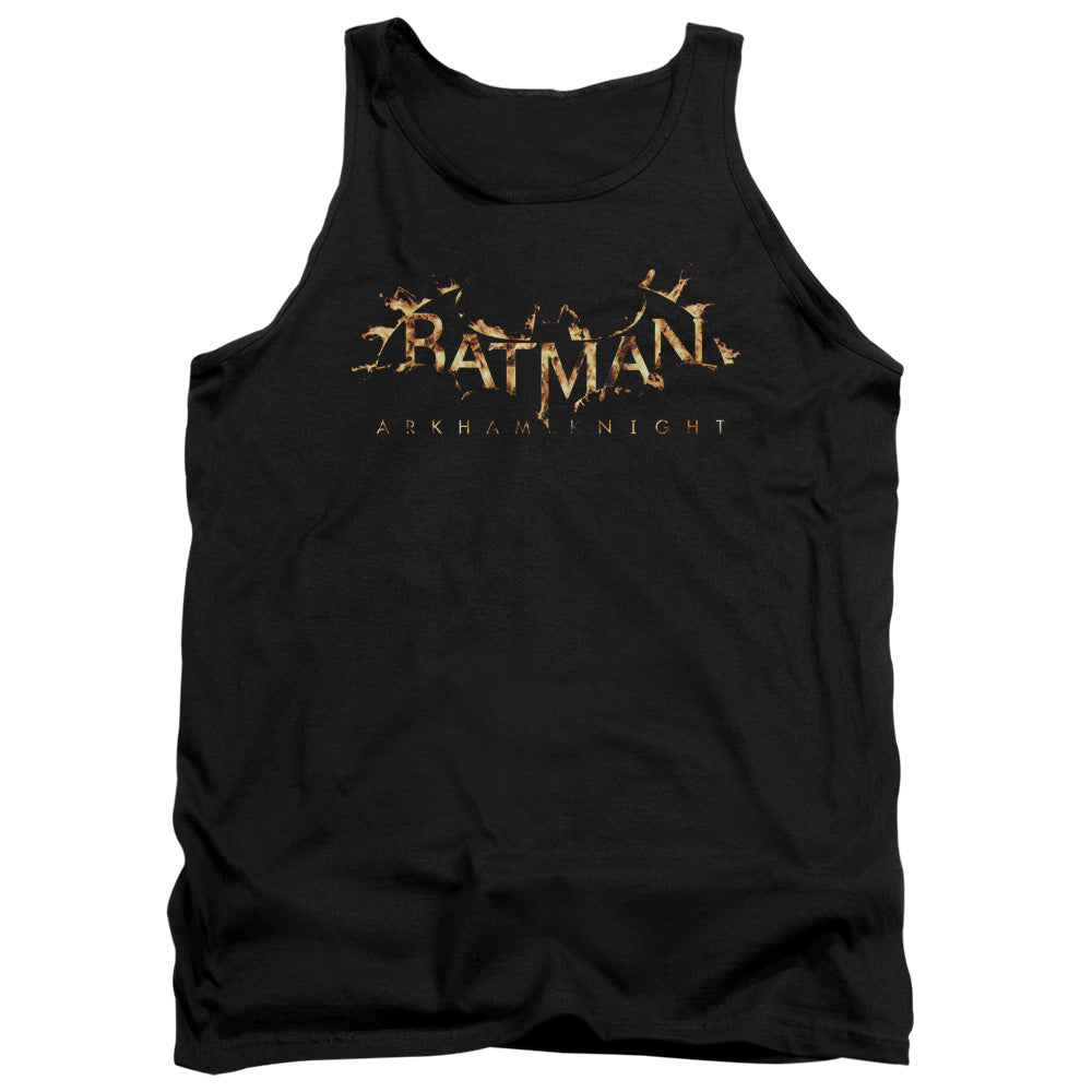 Batman Arkham Knight Ak Flame Logo Mens Tank Top Shirt Black Officially Licensed
