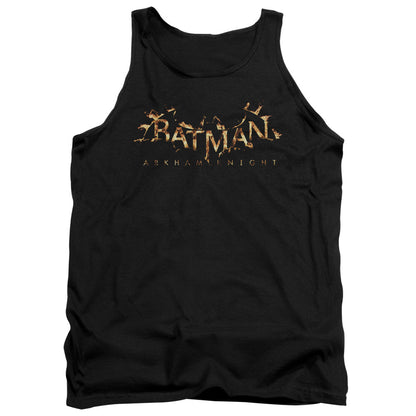 Batman Arkham Knight Ak Flame Logo Mens Tank Top Shirt Black Officially Licensed