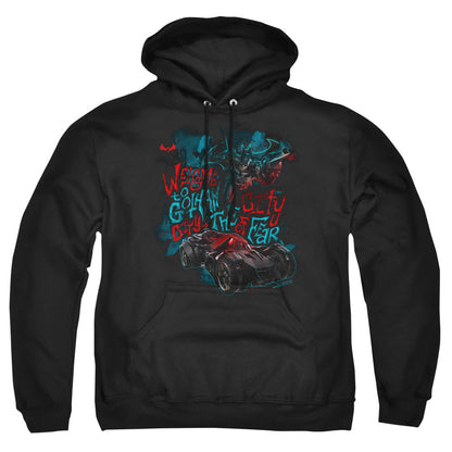 Batman Arkham Knight City Of Fear Mens Hoodie Black Officially Licensed