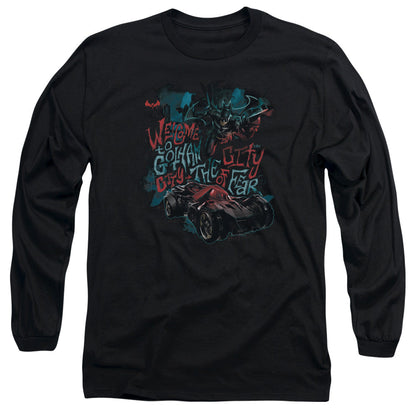 Batman Arkham Knight City Of Fear Mens Long Sleeve Shirt Black Officially Licensed