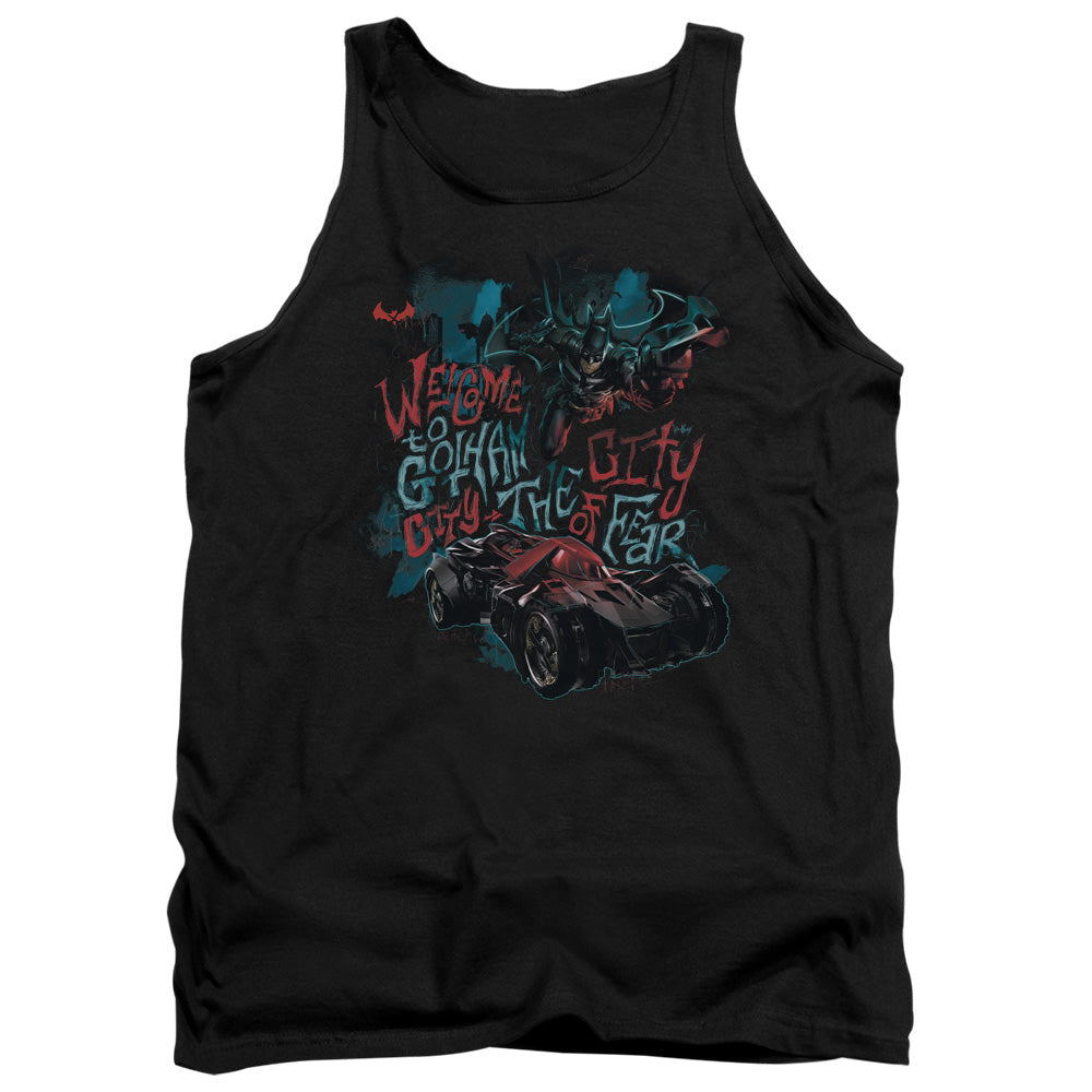 Batman Arkham Knight City Of Fear Mens Tank Top Shirt Black Officially Licensed