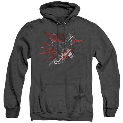 Batman Arkham Knight Ak Tech Heather Mens Hoodie Black Officially Licensed