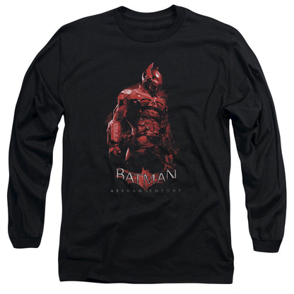 Batman Arkham Knight Knight Mens Long Sleeve Shirt Black Officially Licensed