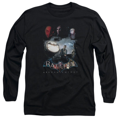 Batman Arkham Knight Villain Storm Mens Long Sleeve Shirt Black Officially Licensed