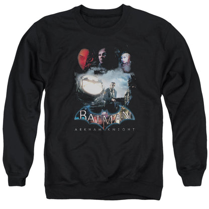 Batman Arkham Knight Villain Storm Mens Crewneck Sweatshirt Black Officially Licensed