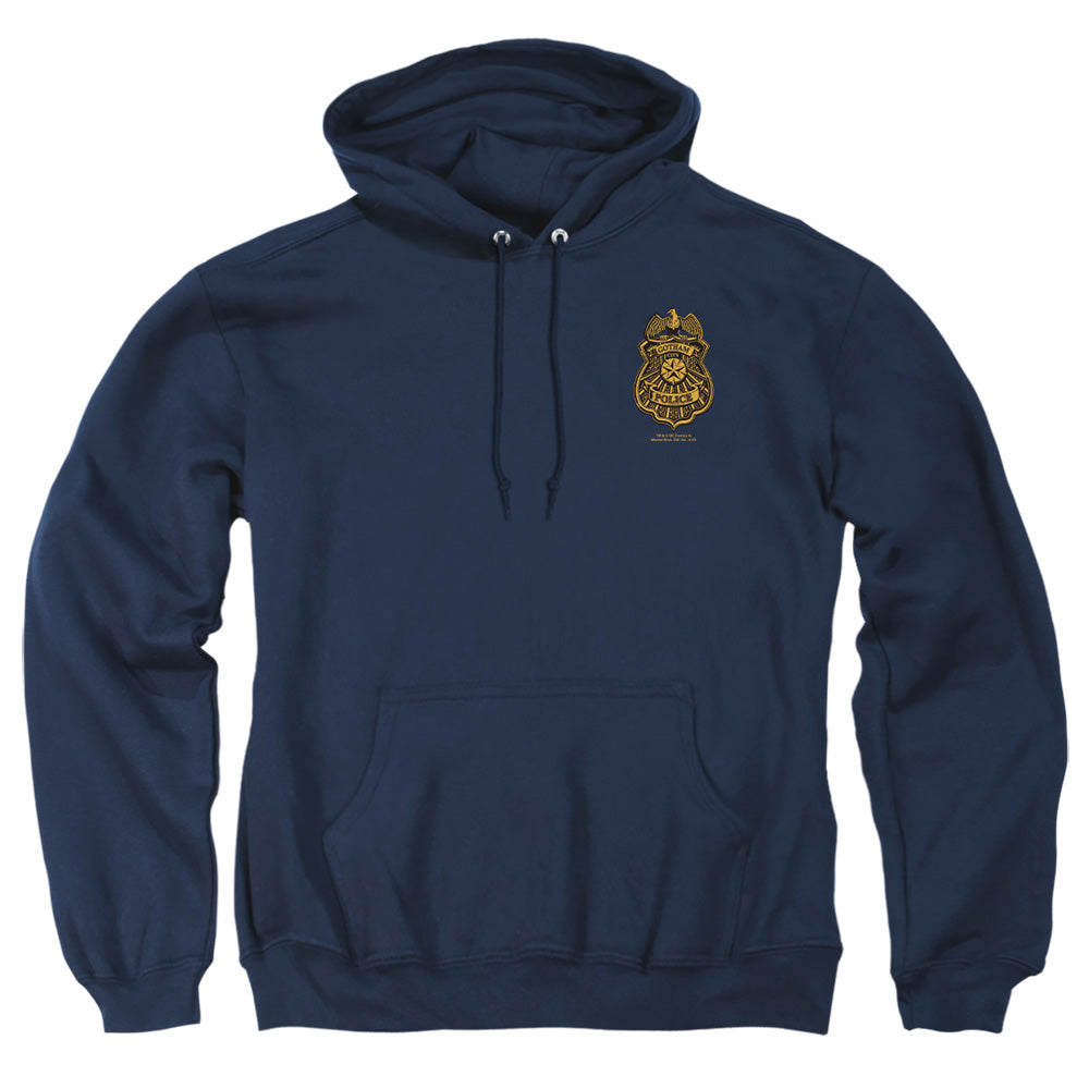 Batman Arkham Knight Gotham Badge Mens Hoodie Navy Officially Licensed