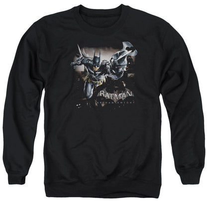 Batman Arkham Knight Grapple Mens Crewneck Sweatshirt Black Officially Licensed