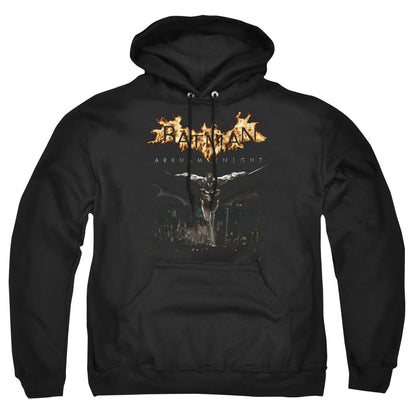 Batman Arkham Knight City Watch Mens Hoodie Black Officially Licensed