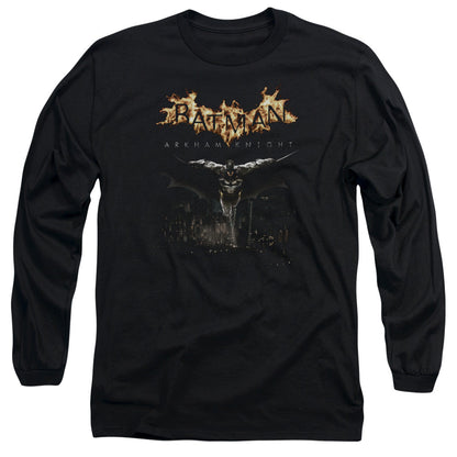 Batman Arkham Knight City Watch Mens Long Sleeve Shirt Black Officially Licensed