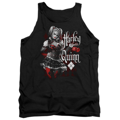 Batman Arkham Knight Dice Mens Tank Top Shirt Black Officially Licensed