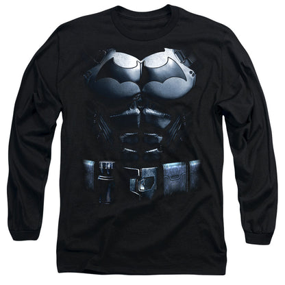 Batman Arkham Origins Uniform Mens Long Sleeve Shirt Black Officially Licensed