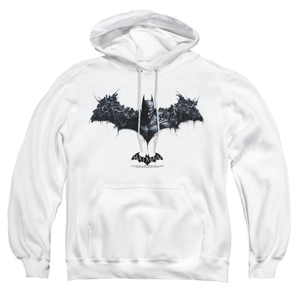 Batman Arkham Origins Bat Of Enemies Mens Hoodie White Officially Licensed
