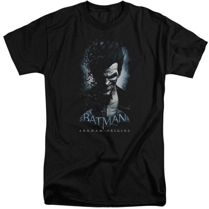 Batman Arkham Origins Joker Mens Tall T Shirt Black Officially Licensed