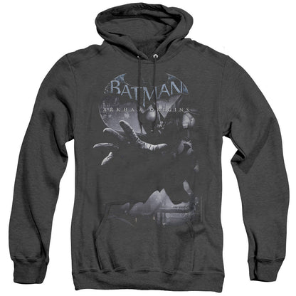 Batman Arkham Origins Out Of The Shadows Heather Mens Hoodie Black Officially Licensed