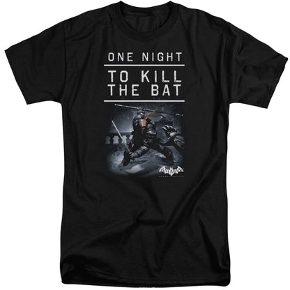 Batman Arkham Origins One Night Mens Tall T Shirt Black Officially Licensed