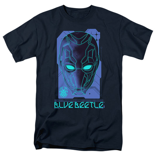 Blue Beetle (2023) Large Mask Mens T Shirt Navy Officially Licensed