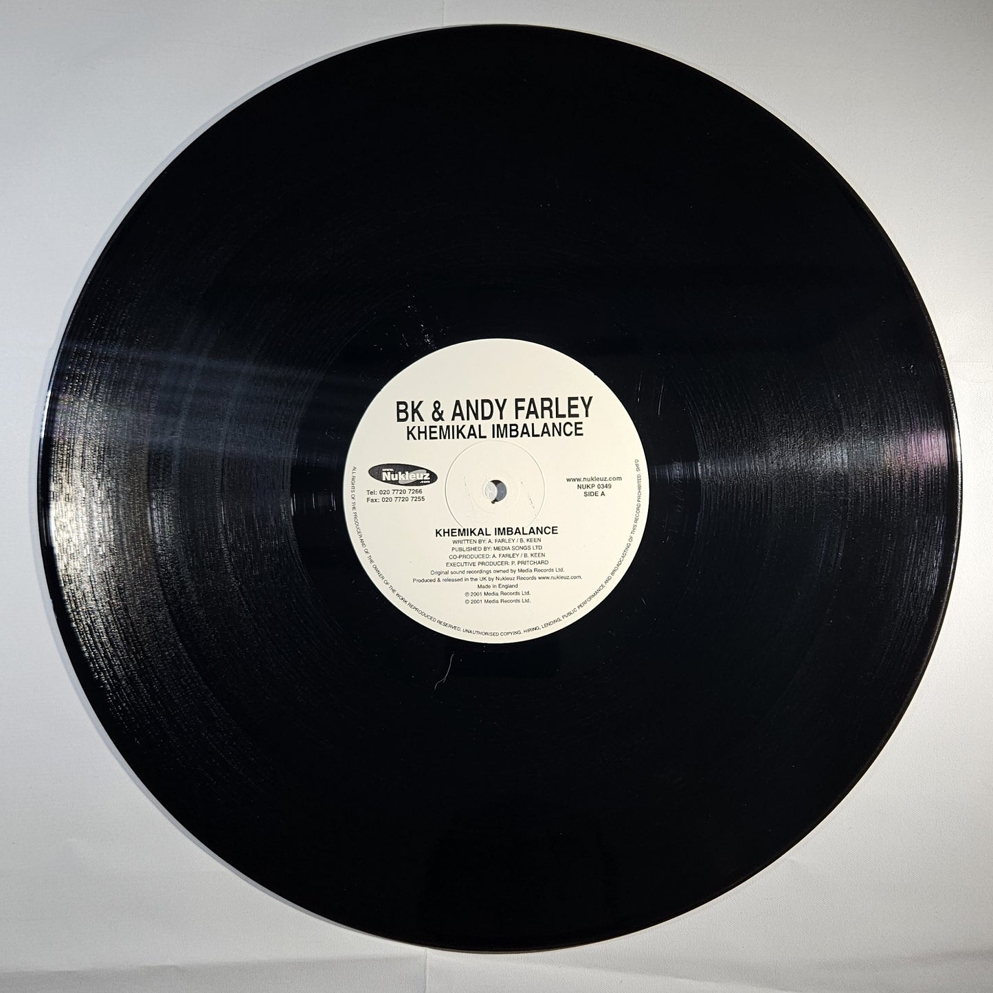 BK & Andy Farley - Khemikal Imbalance [2001 Used Vinyl Record 12" Single]