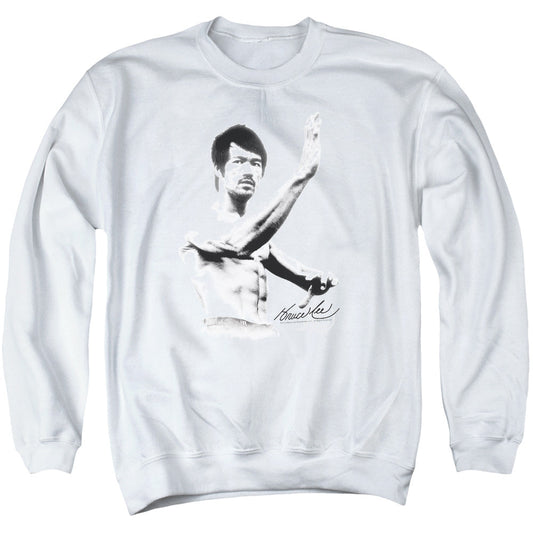 Bruce Lee Serenity Mens Crewneck Sweatshirt White Officially Licensed