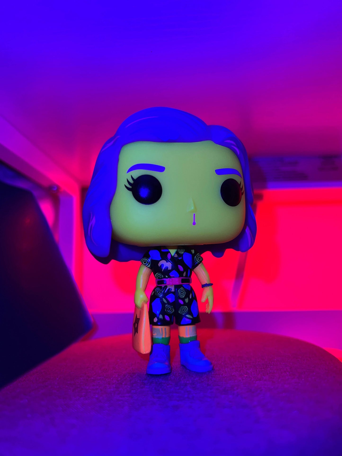 Stranger Things Eleven Blacklight Funko Pop! #802 International Special Edition Sticker