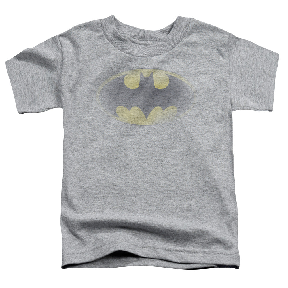 Batman Faded Logo Toddler Kids Youth T Shirt Athletic Heather Officially Licensed