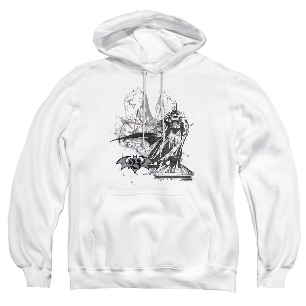 Batman Overseer Mens Hoodie White Officially Licensed