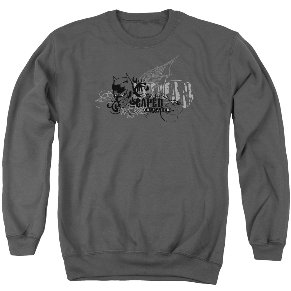 Batman Urban Crusader Mens Crewneck Sweatshirt Charcoal