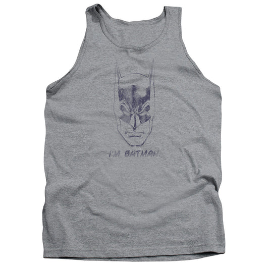 Batman Im Batman Mens Tank Top Shirt Athletic Heather Officially Licensed