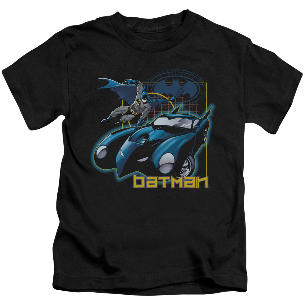 Batman Nice Wheels Juvenile Kids Youth T Shirt Black Officially Licensed