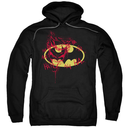 Batman Joker Graffiti Mens Hoodie Black Officially Licensed