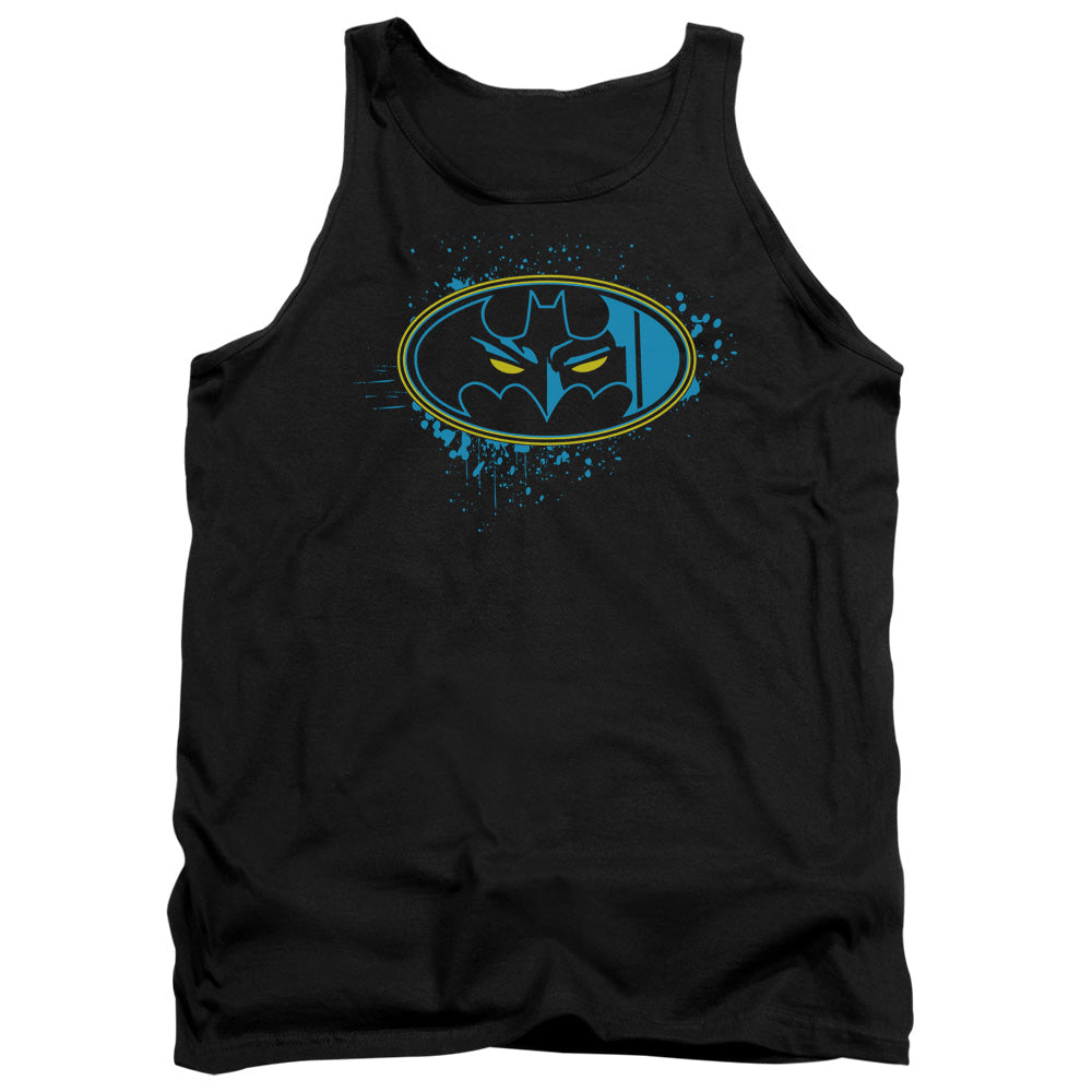 Batman Eyes In The Darkness Mens Tank Top Shirt Black Officially Licensed