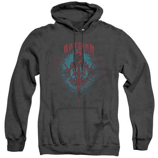 Batman Carpe Nocturn Heather Mens Hoodie Black Officially Licensed