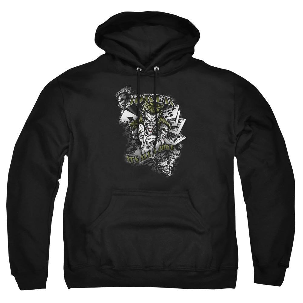 Batman Its All A Joke Mens Hoodie Black Officially Licensed