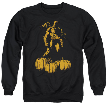 Batman A Bat Among Pumpkins Mens Crewneck Sweatshirt Black