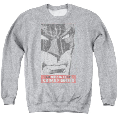 Batman Orginal Crime Fighter Mens Crewneck Sweatshirt Athletic Heather