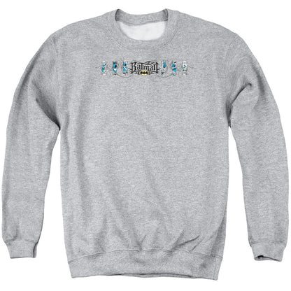 Batman Skateboard Bats Mens Crewneck Sweatshirt Athletic Heather