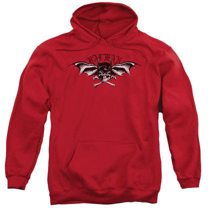 Batman Wings Of Wrath Mens Hoodie Red Officially Licensed