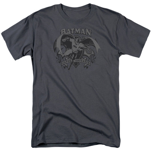 Batman Crusade Mens T Shirt Charcoal Officially Licensed