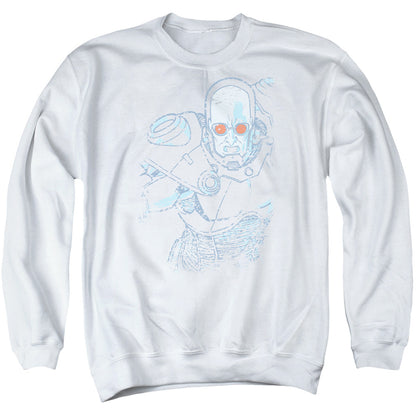 Batman Snowblind Freeze Mens Crewneck Sweatshirt White