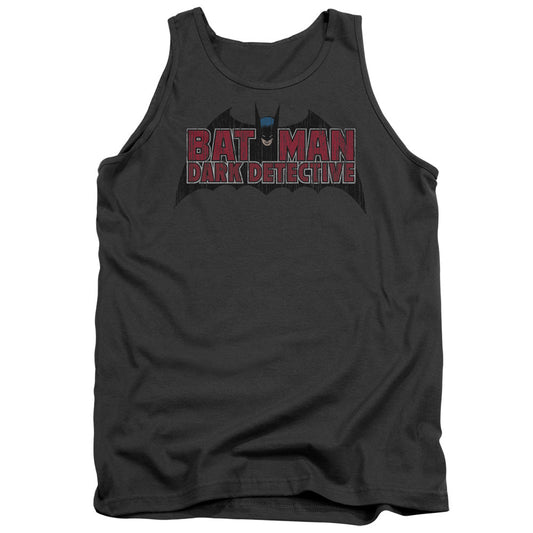 Batman Dark Detective Mens Tank Top Shirt Charcoal Officially Licensed