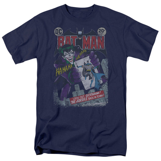 Batman #251 Distressed Mens T Shirt Navy Officially Licensed