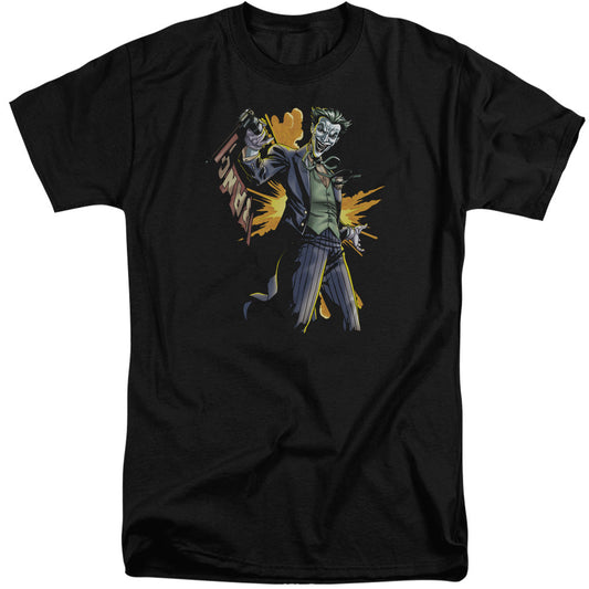 Batman Joker Bang Mens Tall T Shirt Black Officially Licensed