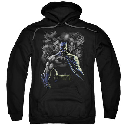 Batman Villains Unleashed Mens Hoodie Black Officially Licensed