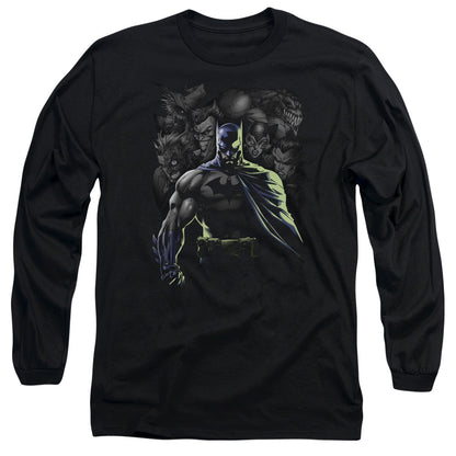 Batman Villains Unleashed Mens Long Sleeve Shirt Black Officially Licensed