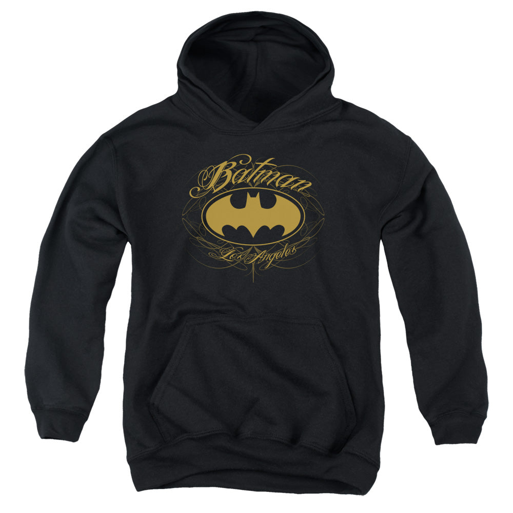 Batman Batman La Kids Youth Hoodie Black Officially Licensed