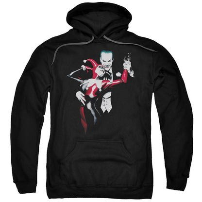 Batman Harley And Joker Mens Hoodie Black Officially Licensed